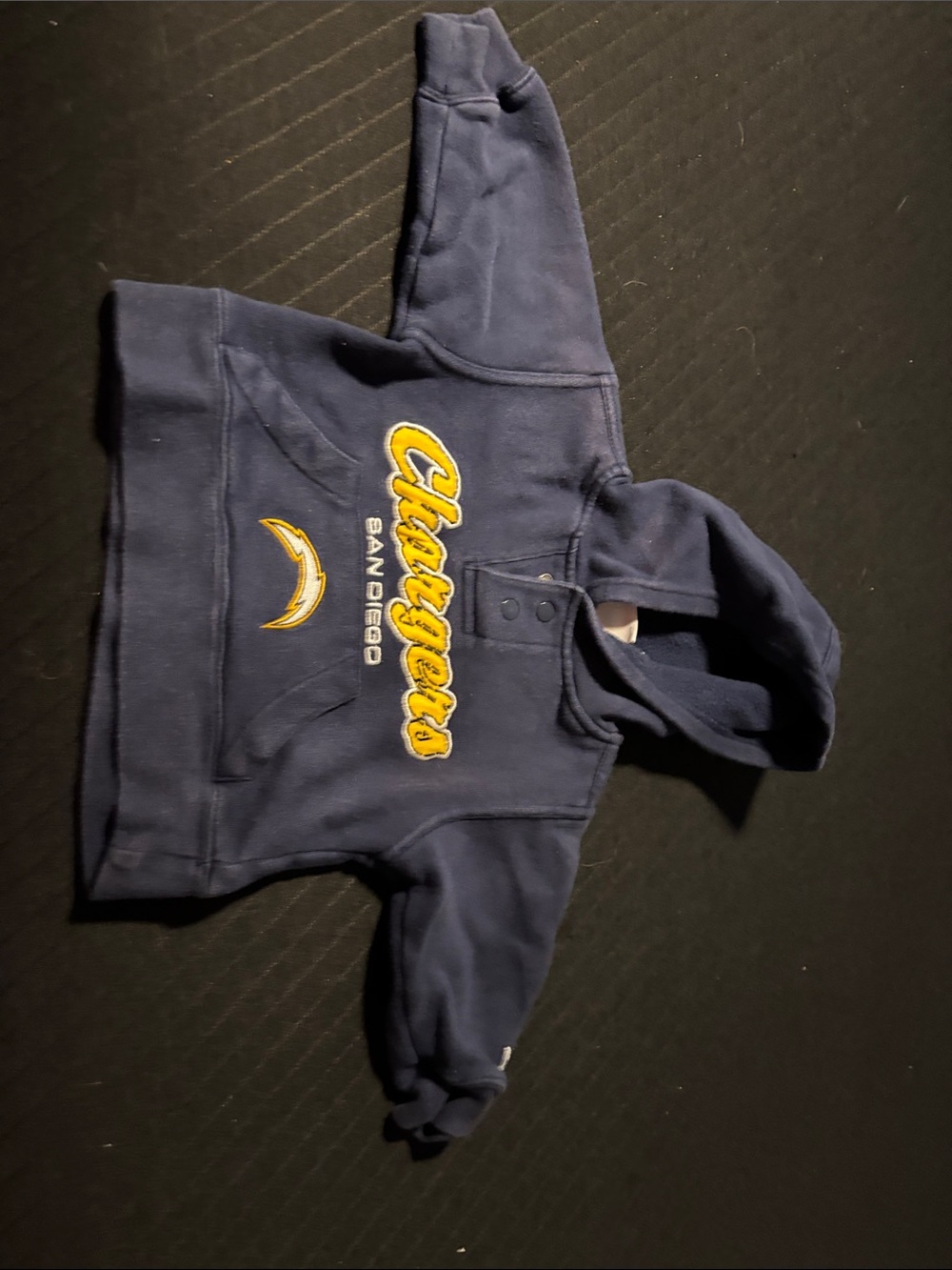 NFL San Diego Chargers Navy Hoodie with Yellow Logo - Kids